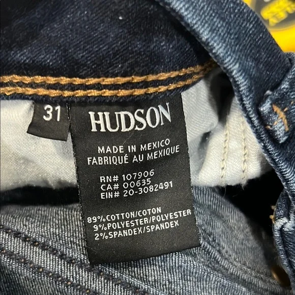 Hudson stretchy Blue Flare Wide Leg Denim jeans size 31 - Picture 10 of 10